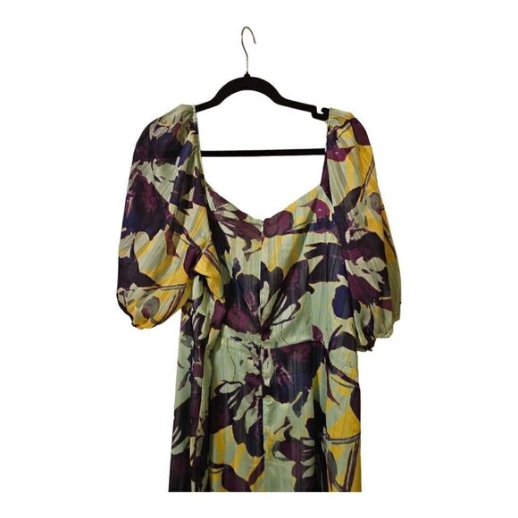 NEW YORK & COMPANY Floral Print  Maxi Dress - Size 1X - Picture 6 of 10